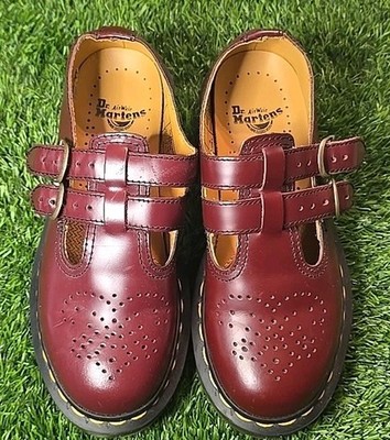 ドクターマーチン　メリージェーン　 パンプス　赤　レッド　バーガンディ　UK6 NEW! Women's Dr. Martens Mary Jane Shoes Red Size 6.5 US | eBay