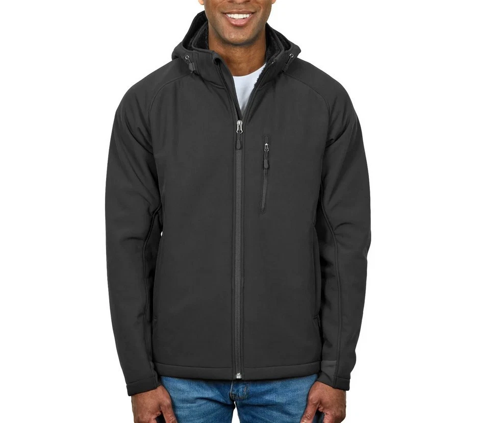 Kirkland Signature Men's Fleece Lined Softshell Black Size S/M/L/XL/XXL New - Image 3 of 4