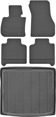 Kofferraum MAX-MAT 910215 + MOTOHOBBY 190901 Fußmatten - BMW X1 F48 Crossover