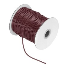Waxed Cord 3.5mm Waxed Thread 44 Yard Wax String Leather Cord Dark Red 