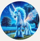 Hayleybug 1 oz Moonglass Unicorn silver Round w/ COA POP 15