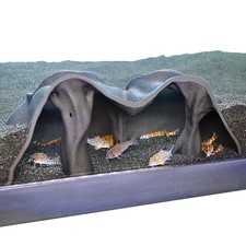Aquarium Underground Cave Natural Mangrove Tree Viewing Fish under Gravel Tunnel