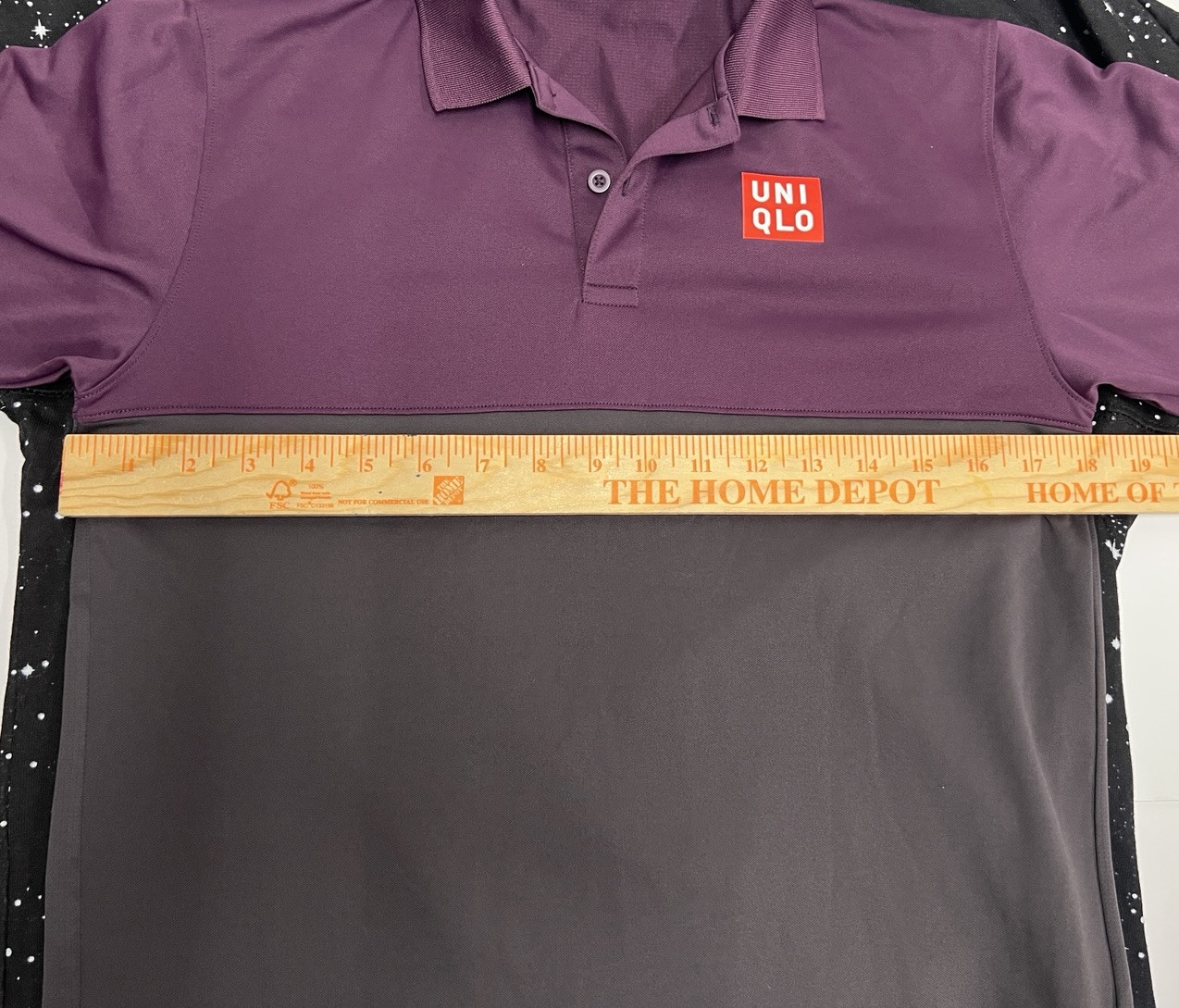 UNIQLO x Kei Nishikori 2018 Polo Tennis Purple Shirt Djokovic Roger - XS Read thumbnail 2