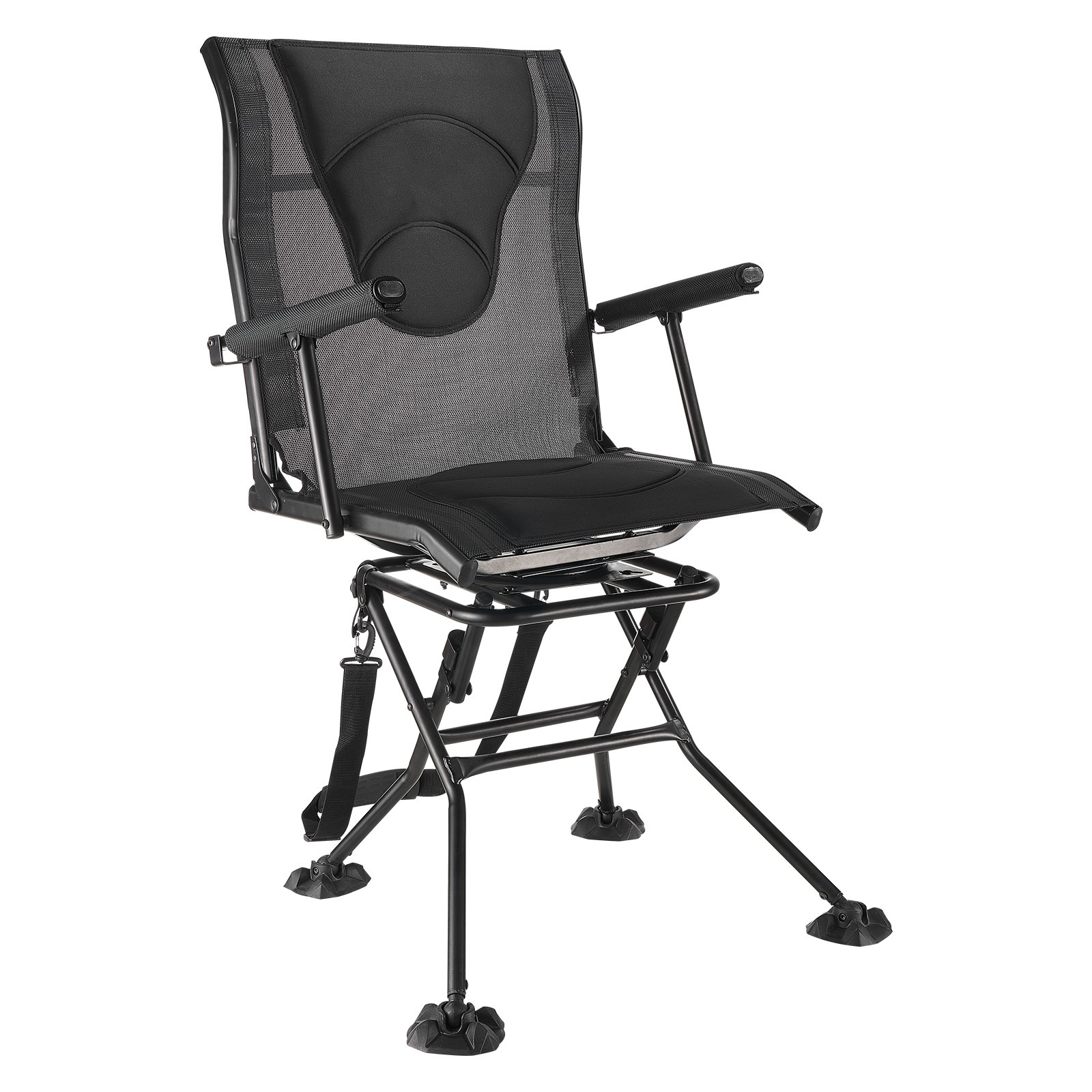 Uimoso 360° Rotating Hunting Chair with Armrests, Foldable Design & Stable Feet