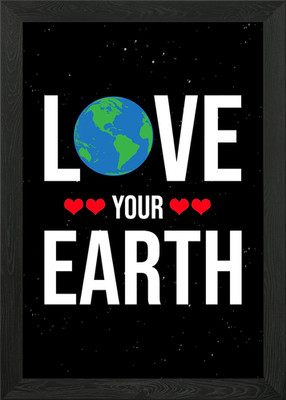 Love Our Earth Wall Decor Framed Wall Art Poster Canvas Print Picture