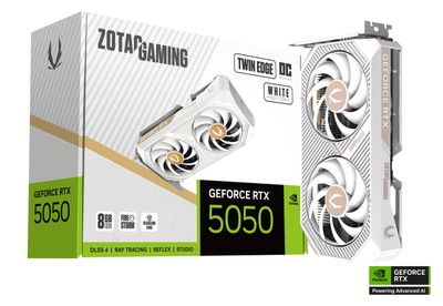 ZOTAC GAMING GeForce RTX 5050 Twin Edge OC White 8GB GDDR6 Grafikkarte 3x DP,...