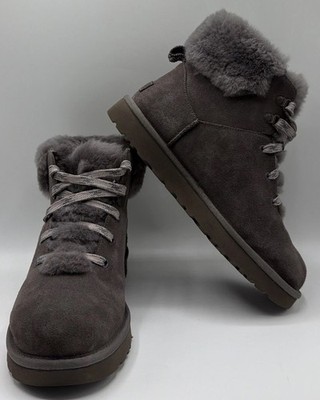 UGG Classic Mini Alpine Lace Up Suede Sheepskin Boots UGG Sz 10 / US Sz. 10