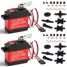 Miuzei 2Pcs 25KG High Torque RC Servo, Waterproof Servo Motor Compatible with...