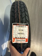 Tubeless Yokohama Tire: T135/80D16. Brand New
