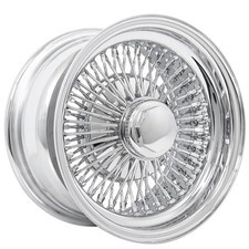 13x7 La Wire Wheels Standard 72-spoke Straight Lace Chrome Rims 4pcs