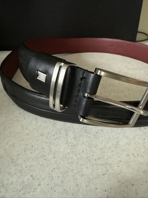 Nike Tiger Woods Black Leather Belt Sz 36 12040-01 Golf Men s H1