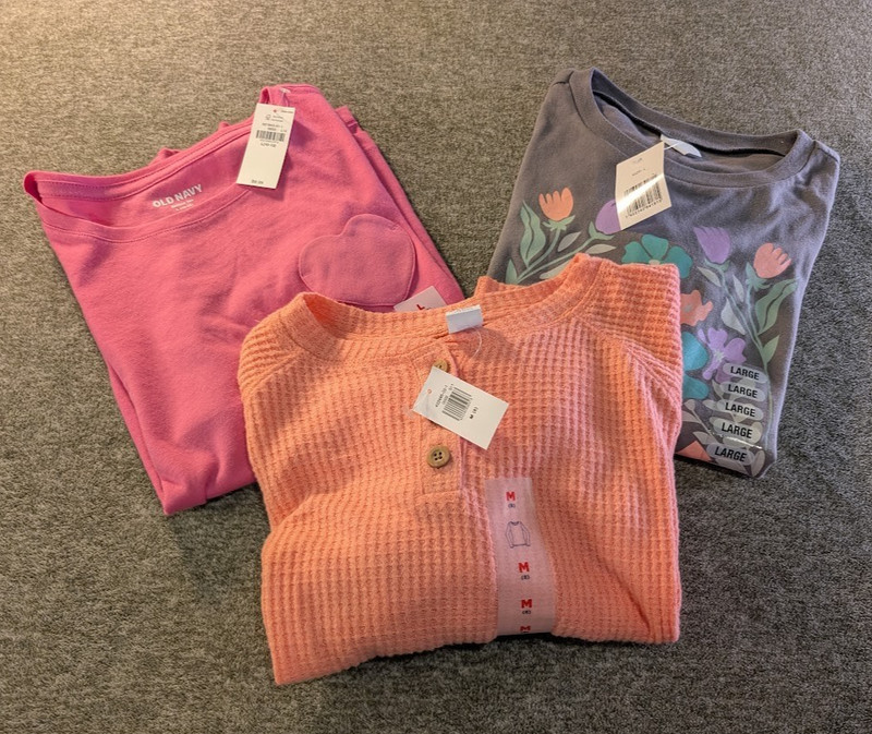 Girls Shirt Bundle Size 8 & 10-12 | Old Navy + More | New With Tags Lot of 3