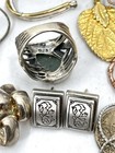 Estate Vintage Costume Jewelry Lot Gold Filled Watch Bracelets Earrings Sterling — photo 8