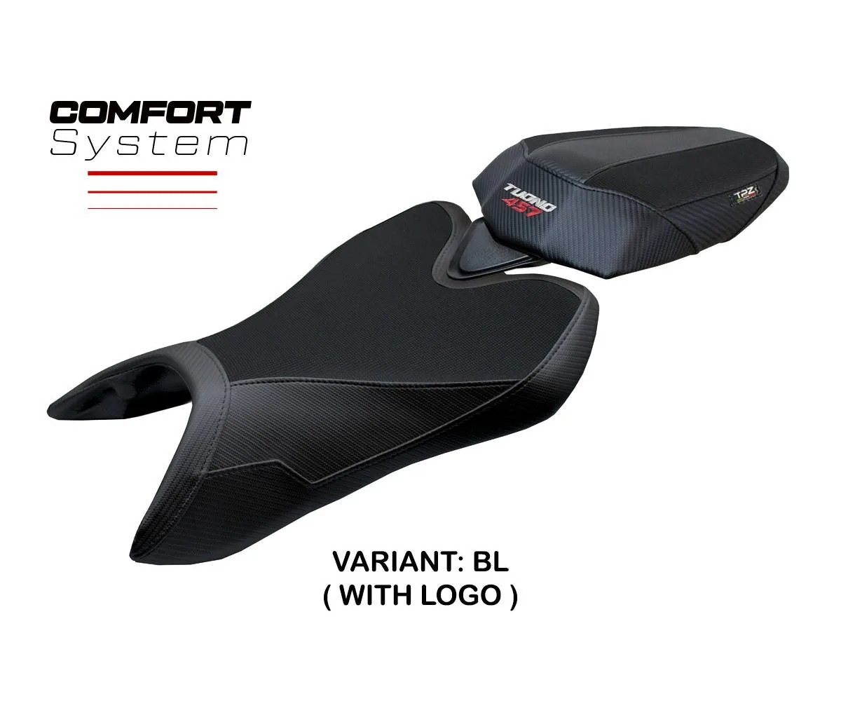 Seat cover Vignesh Comfort Black + logo Tpz comp APRILIA TUONO 457 2025 2026