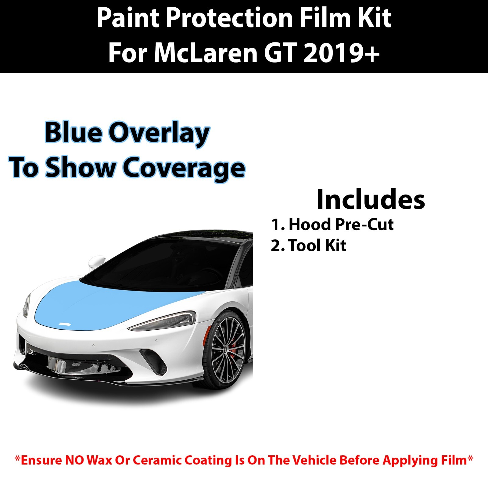 Pre Cut Paint Protection Film Clear Bra PPF Kit for McLaren GT 2019+