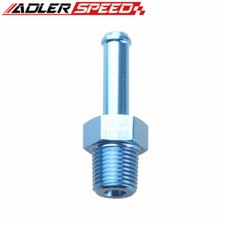 ADLERSPEED Aluminum 1/8" NPT To 1/4" Inch Barb End Straight Fitting Adapter Blue