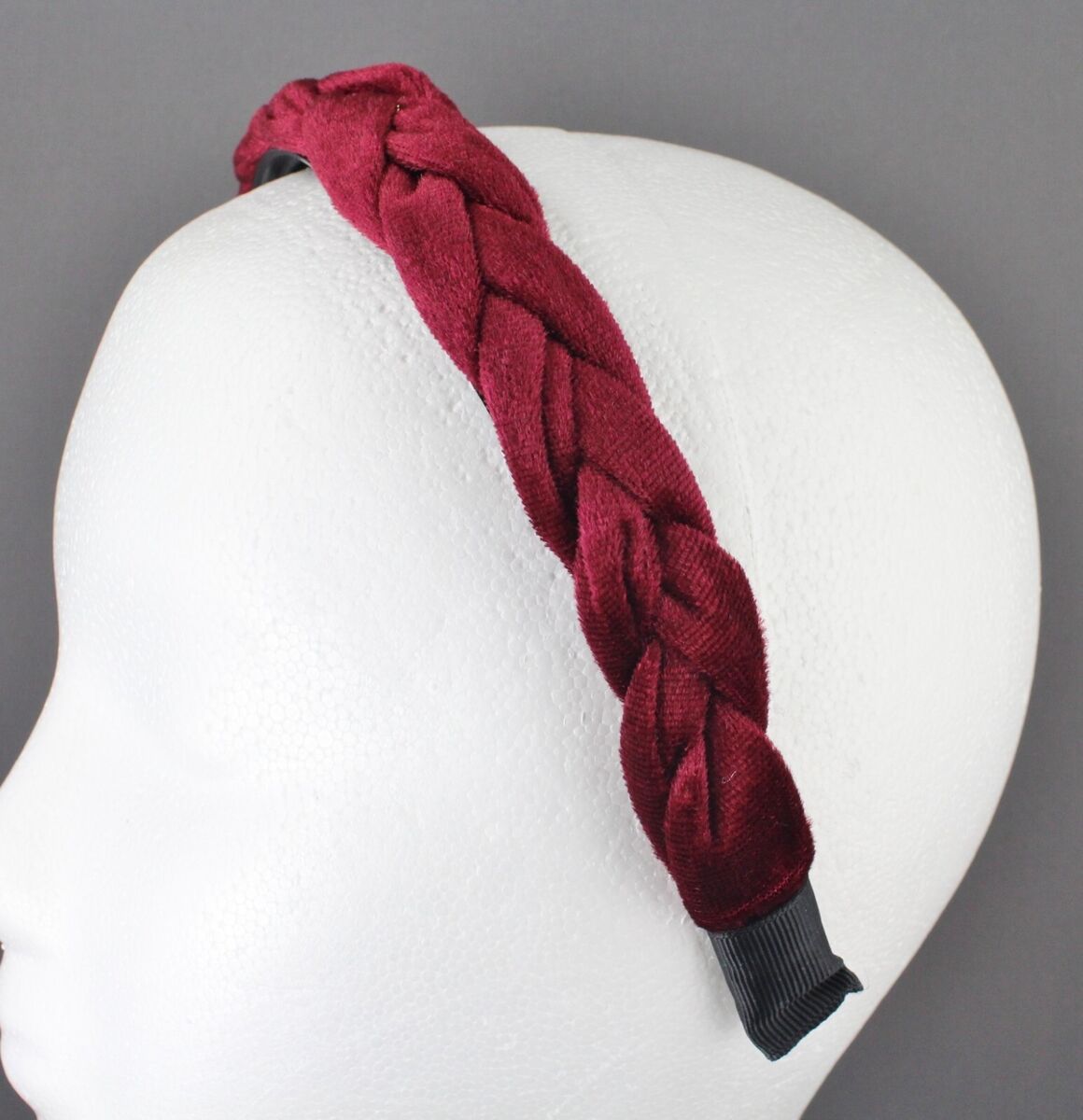 VELVET HAIR BAND BROAD MAROON VELVET HAIR BAND BROAD MAROON