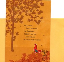 Happy Grandparents Day Grandma Role Model Bird Theme Hallmark Greeting Card