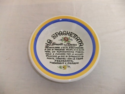 Cuencos para servir y pasta italianos pintados a mano San Marciano La Spaghettata - 9A2C # - Imagen 11 de 11