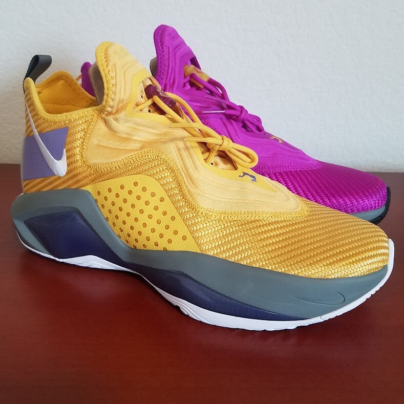 Nike LeBron Soldier XIV 14 'Lakers' Purple/Solar Flare CK6024-500