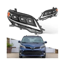 Replacement Headlight, Fits 2011,2020, Sequential Signal & Clear View