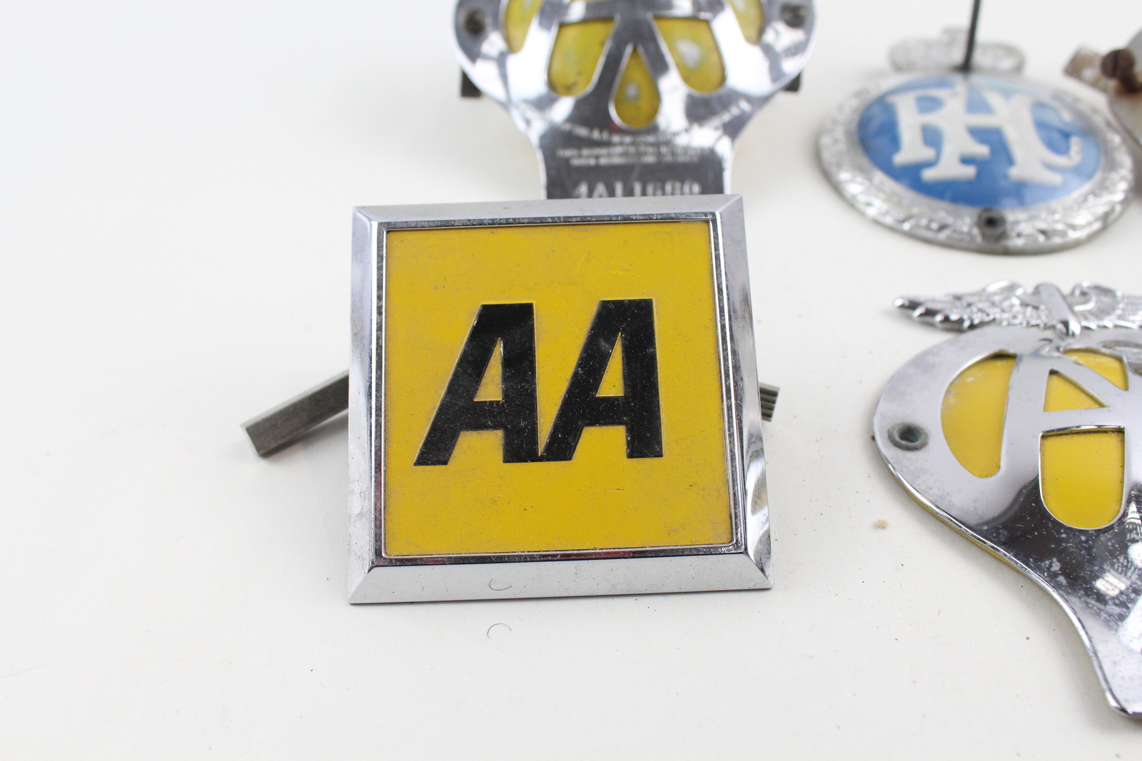 Car Grille Badges Inc AA, RAC, Vintage, Enamel, Chrome Etc x 6 eBay