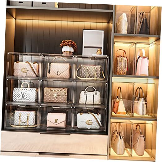 Closet Organizers And Storage Clear Handbag a-1 Mounted Closet Systems