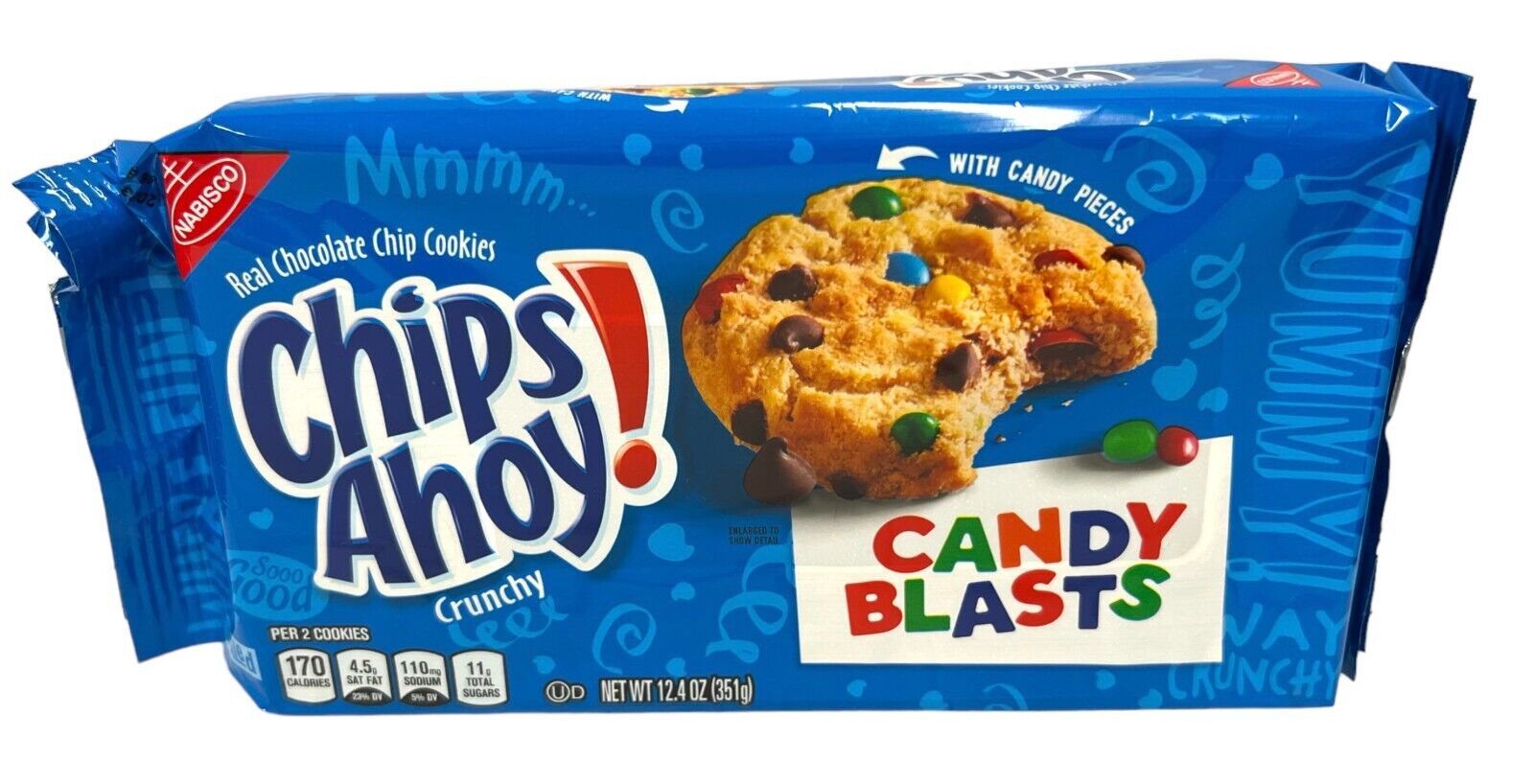 Chips Ahoy Candy Blasts Chocolate Chip Cookies Pouch, 351 g