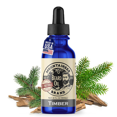 Mountaineer Brand Beard Oil - WV Timber Scent - 100% Natural Conditioner and Sof