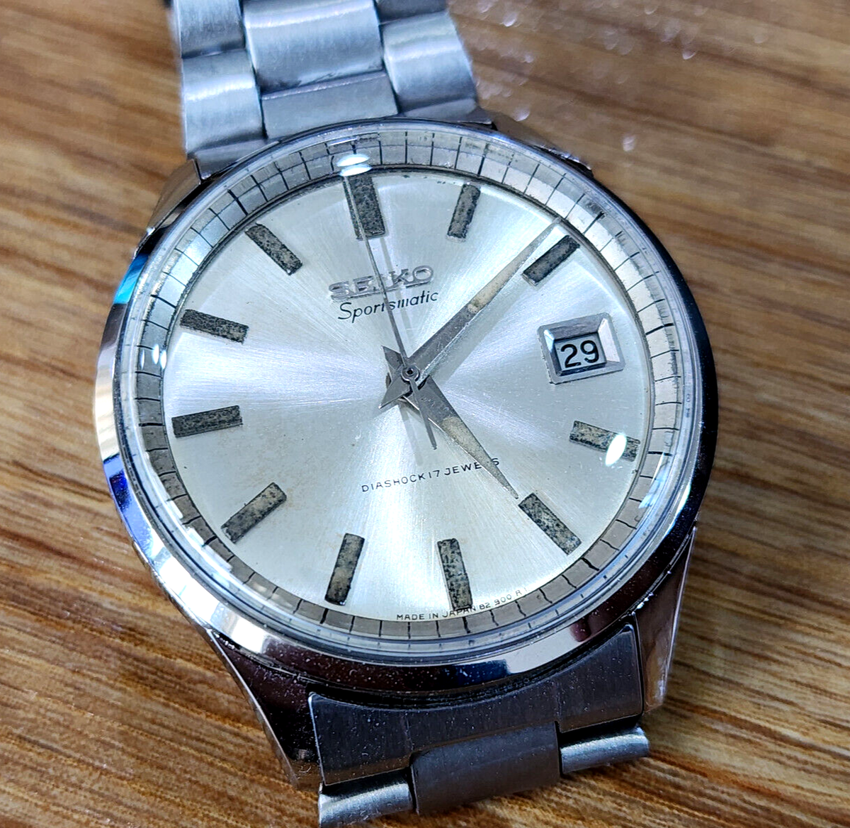 vintage Seiko 829010 Sportsmatic Diashock Automatic 7625 vintage Seiko 829010 Sportsmatic Diashock Automatic 7625