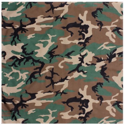 New Large Stinger Yellow Camo Military Jumbo Bandana 27 In. X 27 In 100