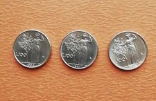 Lotto n. 3 monete mini 100 Lire anni 1990. 1991, 1992 fdc (Lir01) Come da foto