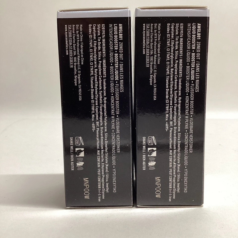 NYX Maquillaje Profesional Away We Glow Liquid Booster Iluminador Awglb01 Lote de 2 Foto 2 de 4