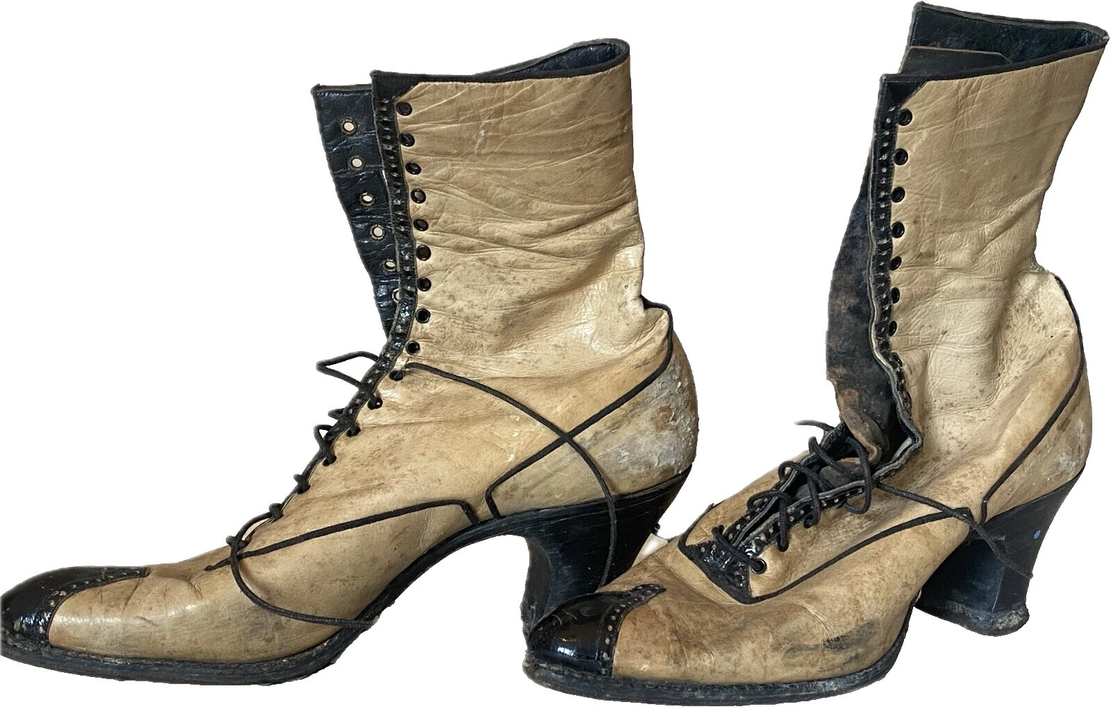 1900s Mujer Vintage Cuero década