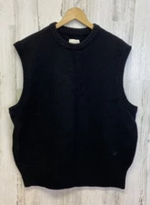 Aime Leon Dore ALD Knit Black Sweater Vest Size XXL Wool Blend
