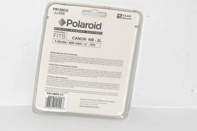 POLAROID DIGITAL CAMERA BATTERY FITS CANON NB-2L 7.4v  600mAh /LI-LON