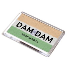 FRIDGE MAGNET - Dam Dam - West Bengal - India Flag