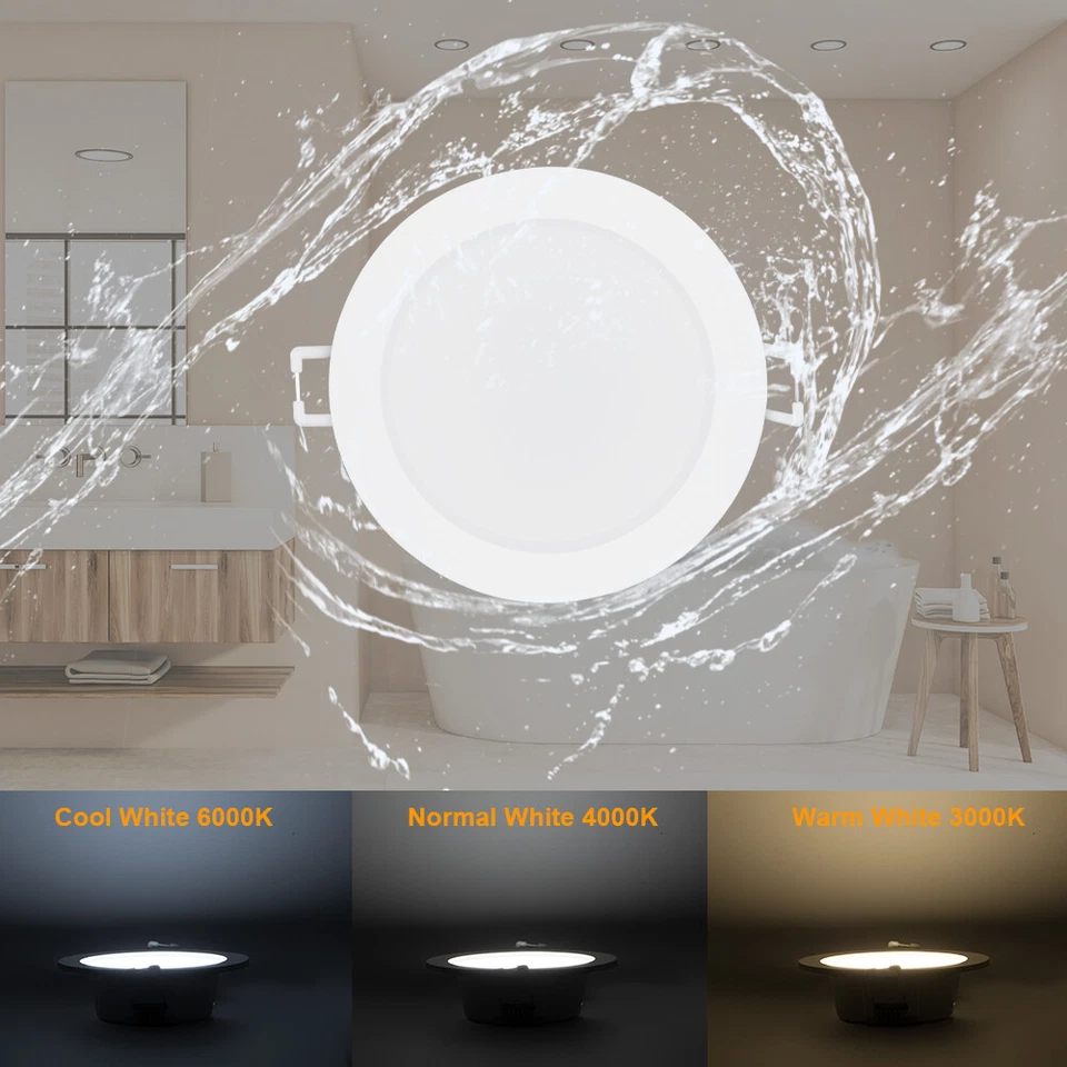 LED Einbaustrahler 4W 6W Decken Leuchte Flach Strahler Dimmbar 230V Einbau Spot - Bild 3 von 4