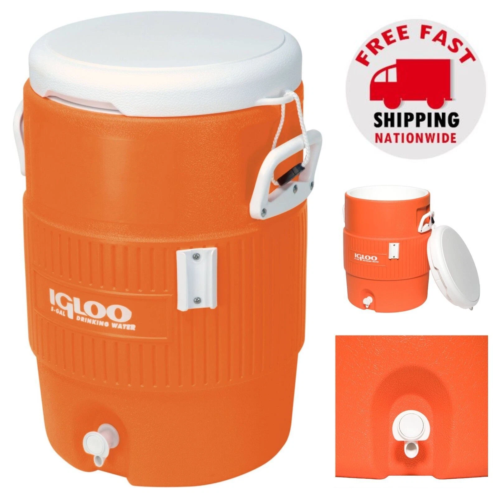 5 Gallon Beverage Cooler Dispenser Portable Ice Water Sports Drink Outdoor Work
Opens in a new windo