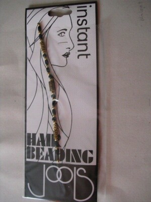 Hair Beading Schwarz/Gold Jools, Länge 18 cm, Dynatron,
