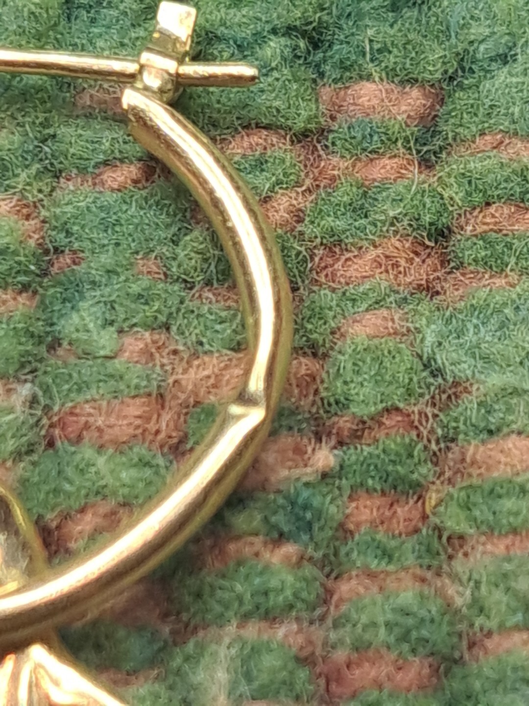 Solid 14 Kt Yellow Gold Stud Dolphin Designer Ear… - image 8