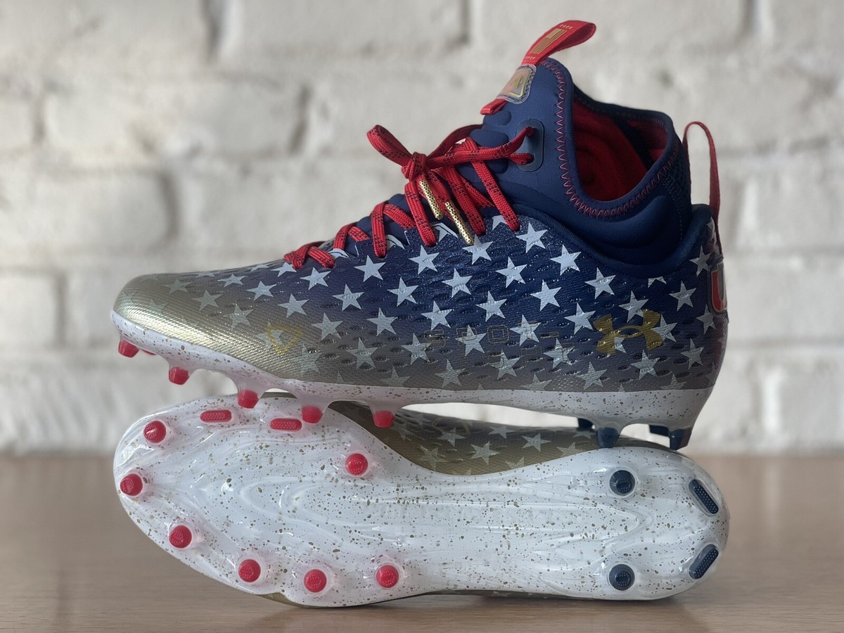 Under Armour Men’s Spotlight Lux LE MC Football Cleat Size 10- 3025366-100 USA Under Armour Spotlight Lux MC LE USA Football Cleats Mens  main image 2