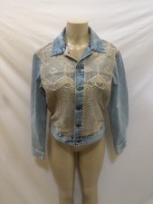 Nwt $398 Levis Strauss Co. Women’s Size Medium Blue French Tulle Denim Jacket