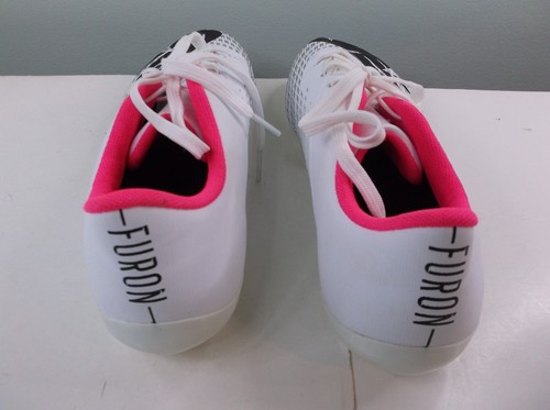 New Balance Furon V6 Plus JSF3FP65 White/ Pink Soccer Cleats Sneakers Boys 5.5 - Picture 3 of 7