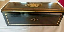 boite a gants XIX Napoléon III marqueterie Boulle antic glove box