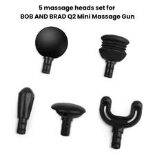 5 massage heads set for Bob and Brad Mini Regular Massager 5 Attachments