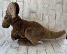 Folkmanis Large Puppet Plush Kangaroo with baby In Pouch