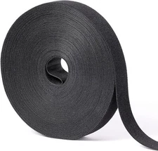 1 in X 60 Ft Hook and Loop Roll | Double-Sided Strips, Self-Gripping Straps | Re