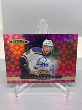21-22 Scott Perunovich 4/10 Auto St. Louis Blues Rookie Excellence Red RE-20