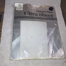 Friendship Ultra Sheer Pantyhose Queen Size White NOS